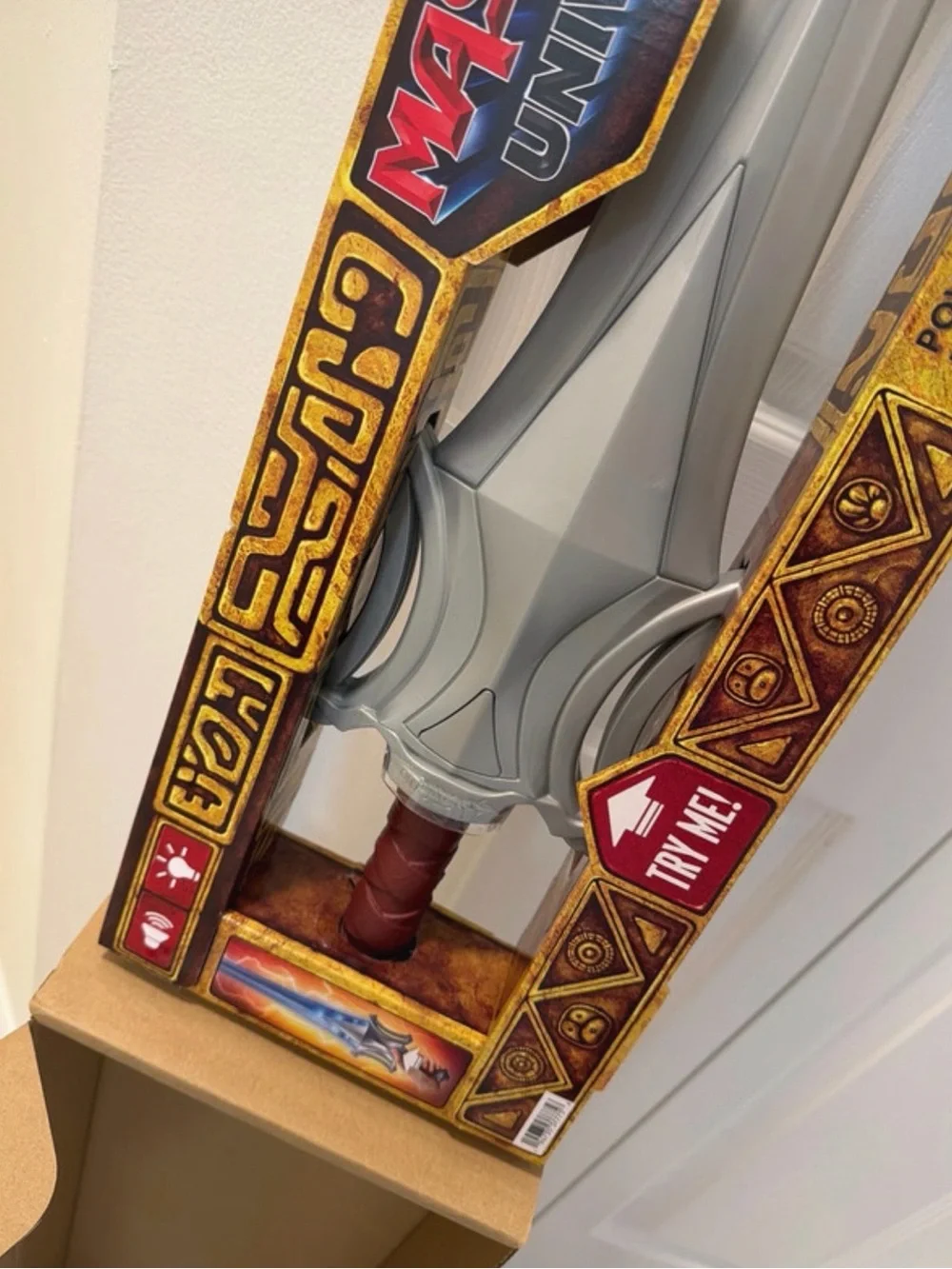 Mattel Masters of the Universe Gray and Brown Power Sword